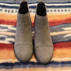 Sorel Charcoal Suede Ankle Booties